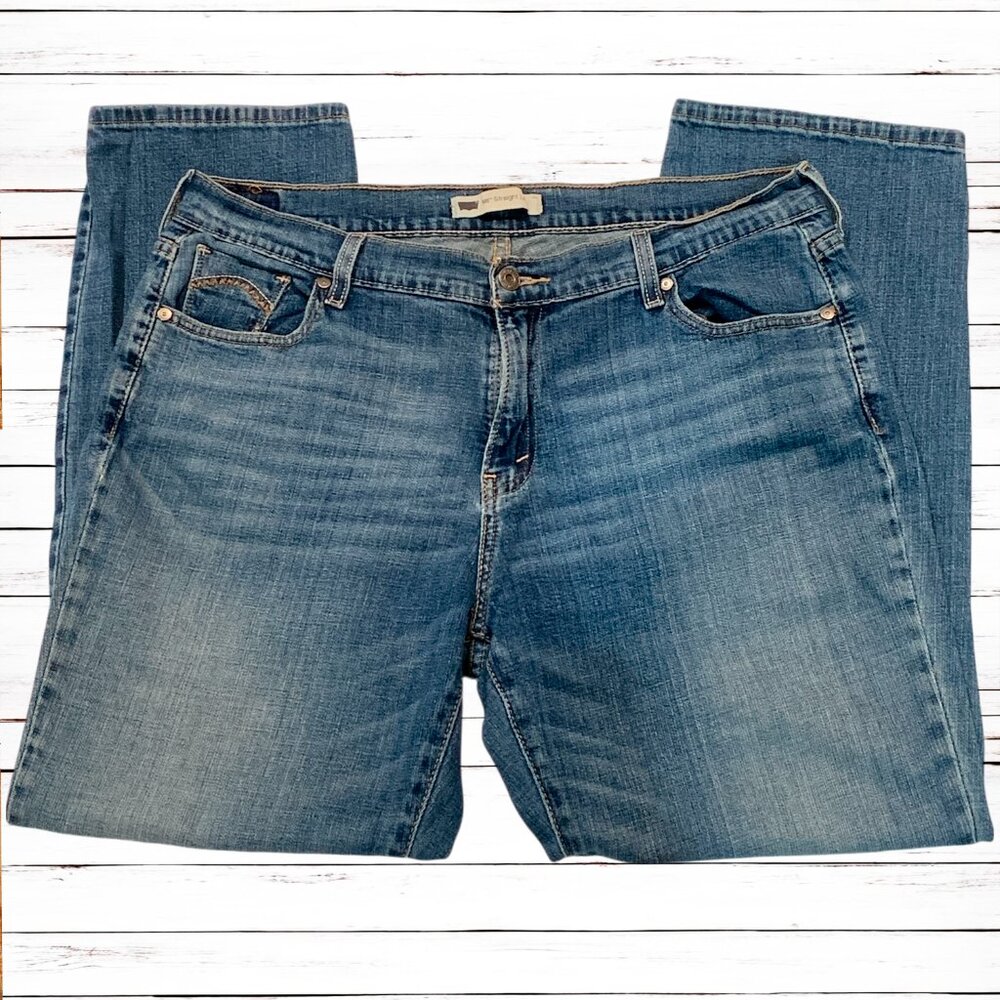 Levi's 505 Straight Leg Jeans Women's Size 16S Denim Classic